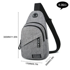 Unisex Sling Bag Chest Fanny Packs Cross Body Travel Sports Shoulder Backpack