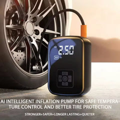 Wireless Car Air Compressor - Electric Tire Inflator for Motorcycle, Bicycle, Boat & More!